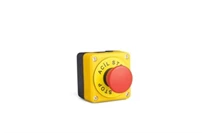 P Series Plastic 1 Hole BDMK + C3BK (NO) + BET60PO Yellow-Black Control Box
